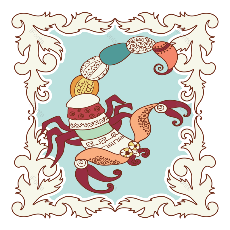 插图图片,图标元素,十二星座PNG,装饰画免抠素材